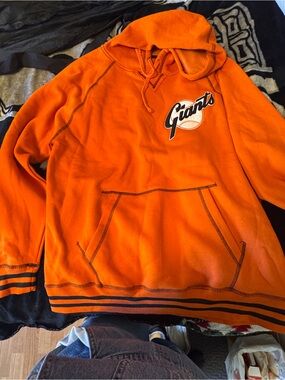 Stitches Orange Giants Crewneck Sweatshirt